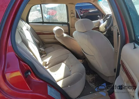 2001 Mercury Grand Marquis Gs from USA, damaged, VIN 2MEFM74W21X657342